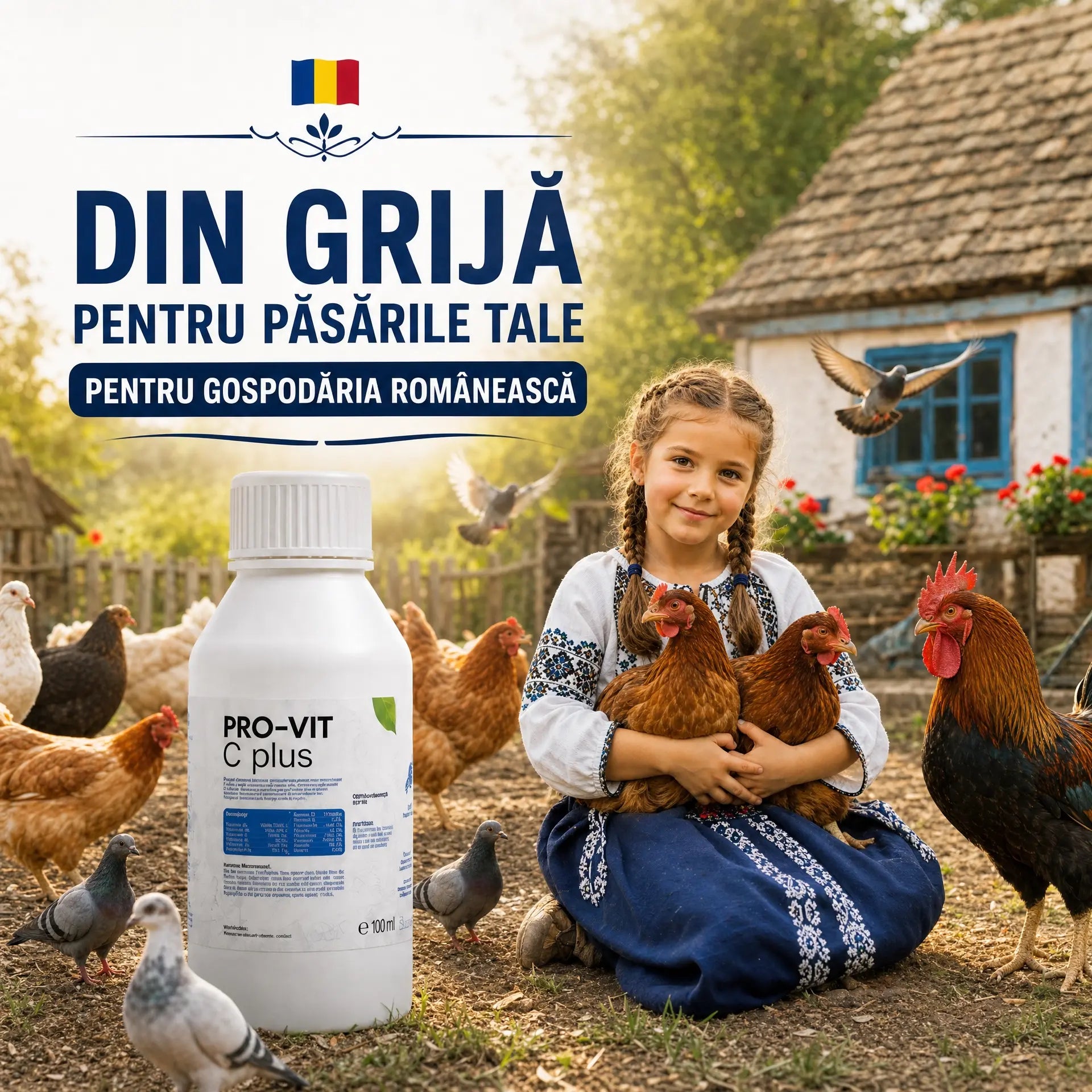 Aditiv Imunitar pentru Pasari de Curte si Porumbei 100ml