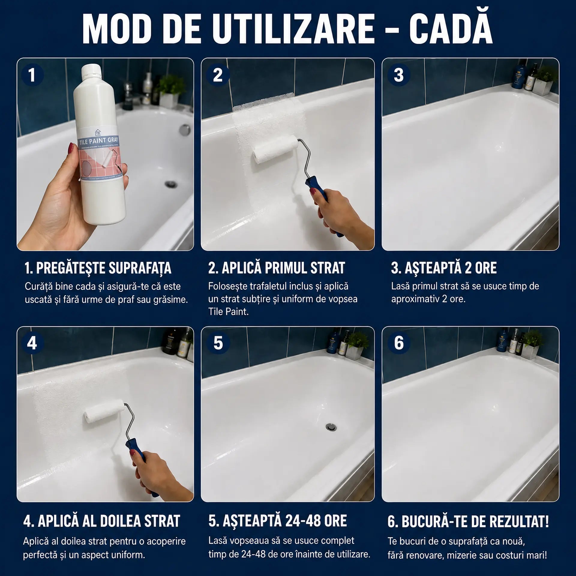 Vopsea Ceramica Premium pentru Baie si Bucatarie - Ceranova