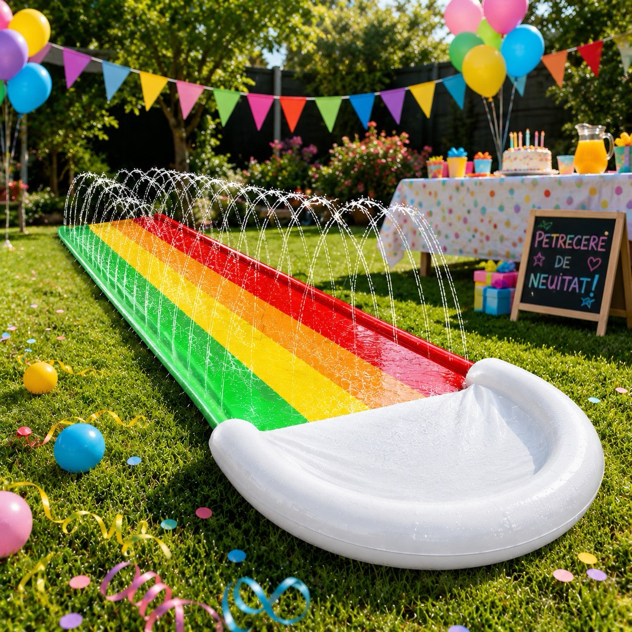WaterJoy Tobogan Gonflabil cu Apă (465x80cm)