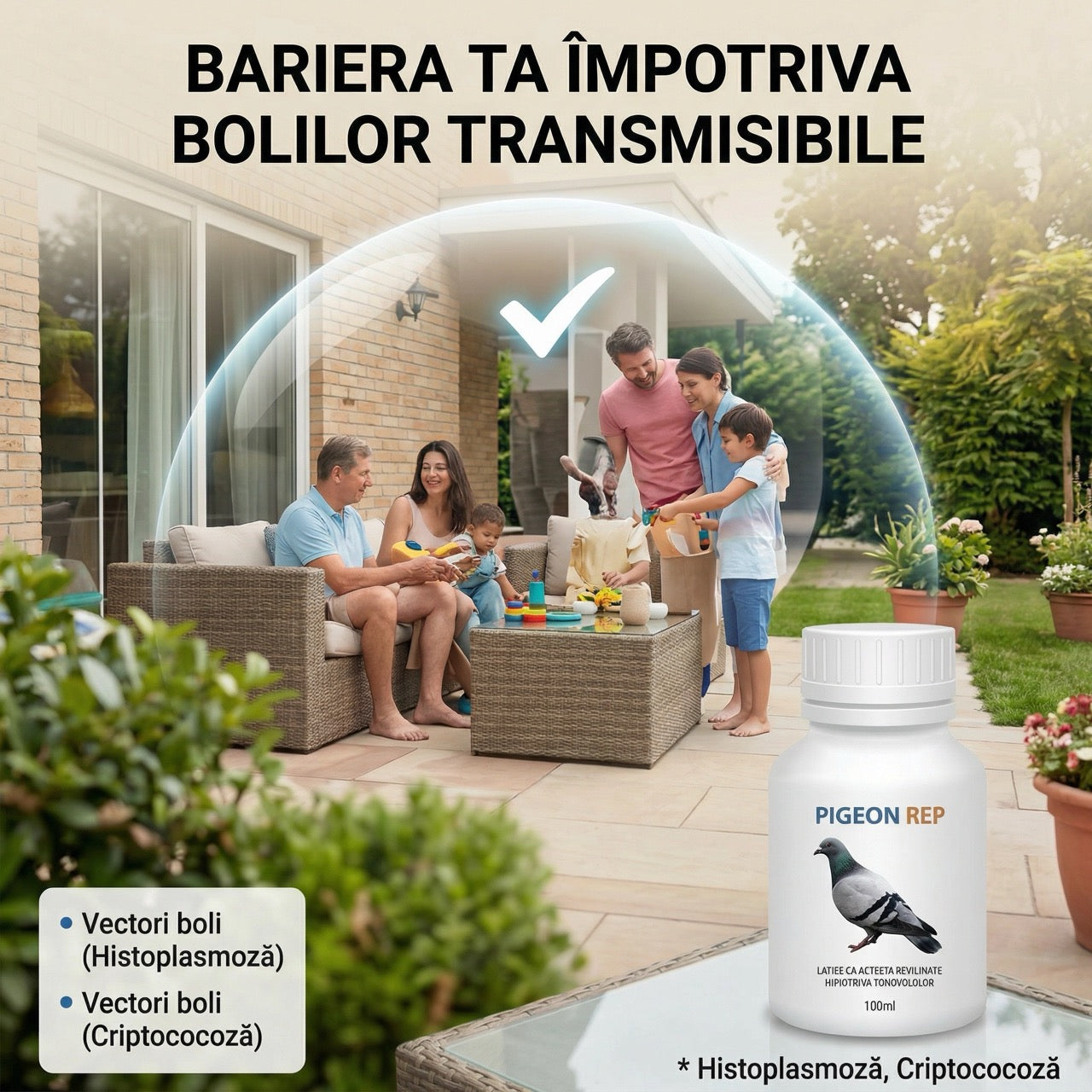 BirdProtect Solutie Sperietoare Lichida pentru Pasari 100ml