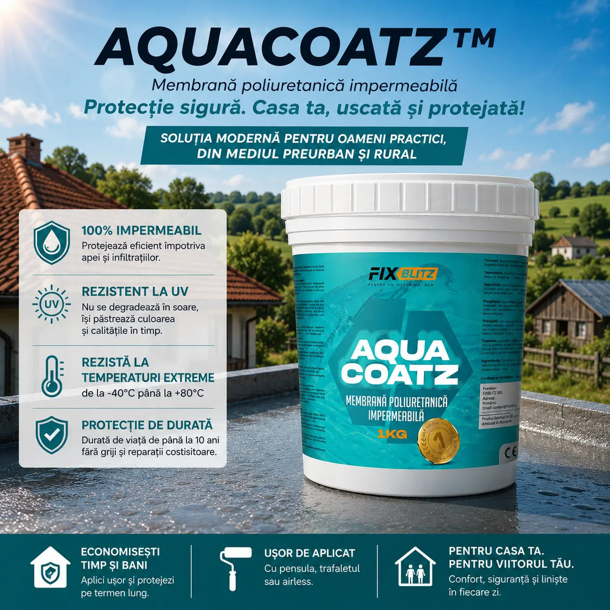 IMPERMEO Hidroizolatie Lichida pentru Suprafete 1kg