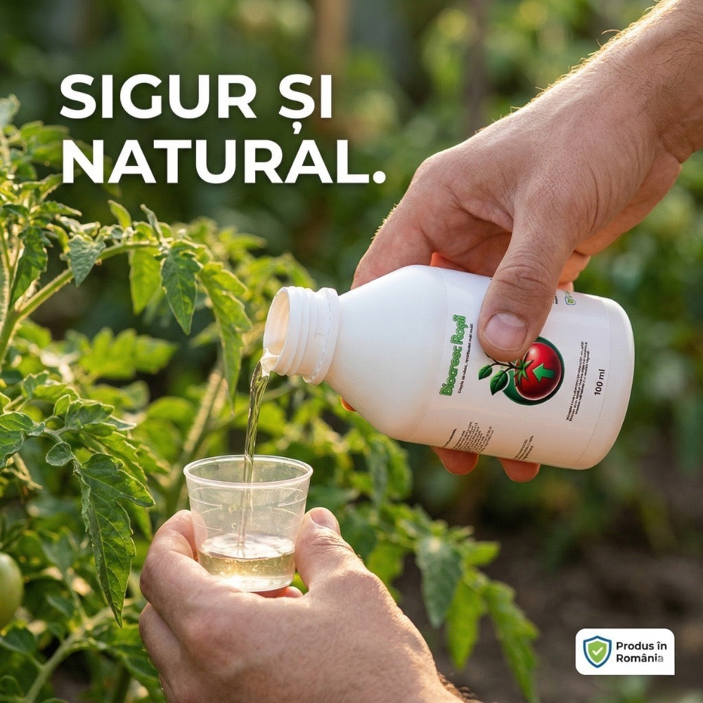 Biocresc Roșii Forte – Biostimulator Natural Concentrat (100ml / 20L soluție)