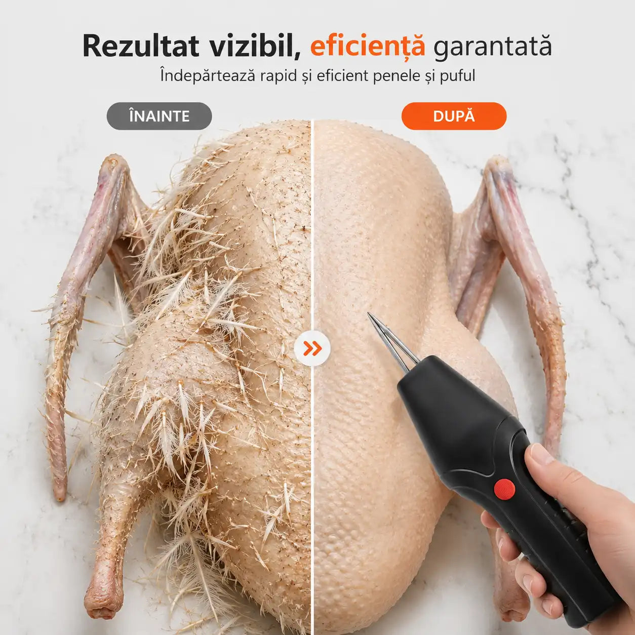 Smulgător Electric de Pene Păsări de Curte