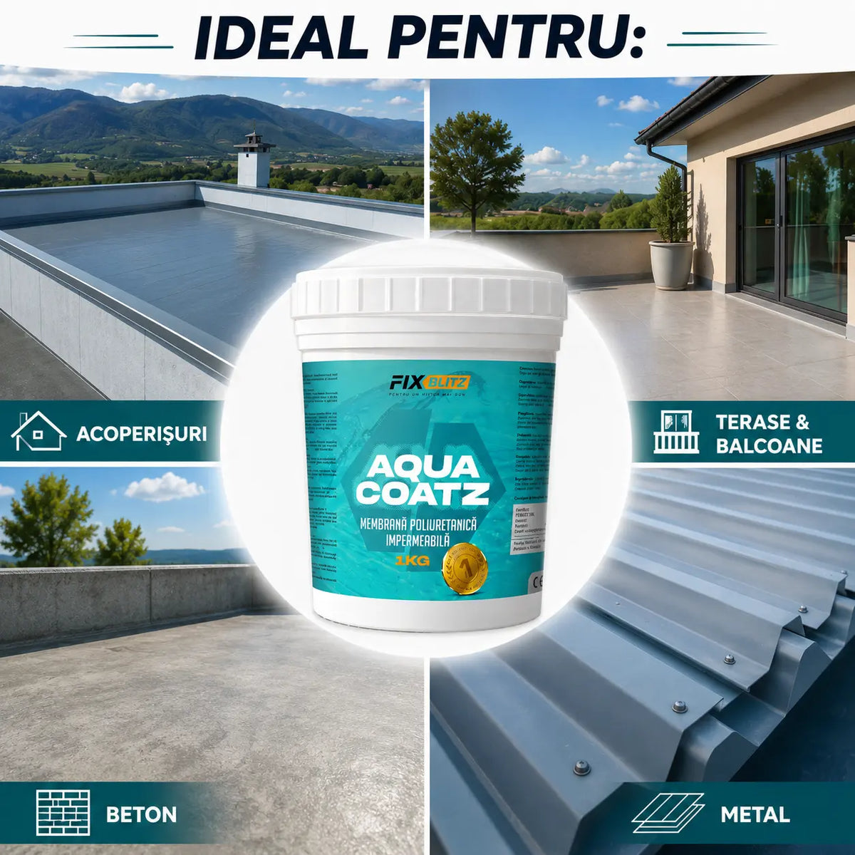 IMPERMEO Hidroizolatie Lichida pentru Suprafete 1kg