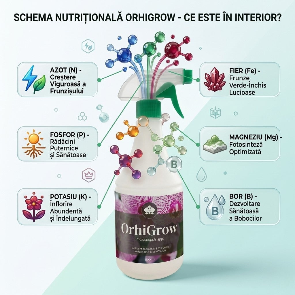 OrhiGrow - Fertilizant Complet pentru Orhidee 500ml