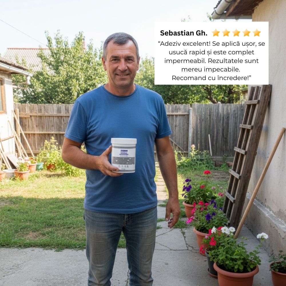 Adeziv Impermeabil Transparent Etansare, Rezistent la Apa, Sigiliu Anti-Scurgeri Invizibil 100g + Pensula Cadou