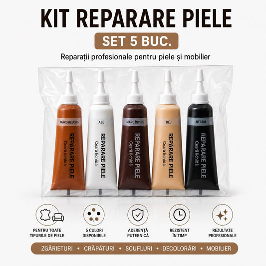 Kit Reparare Piele si Mobilier 5 buc.